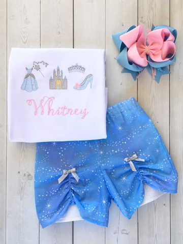 Cinderella's Sketch Shirt and Peekaboo Short Set