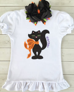 Black Cat Beauty Embroidered SHIRT ONLY