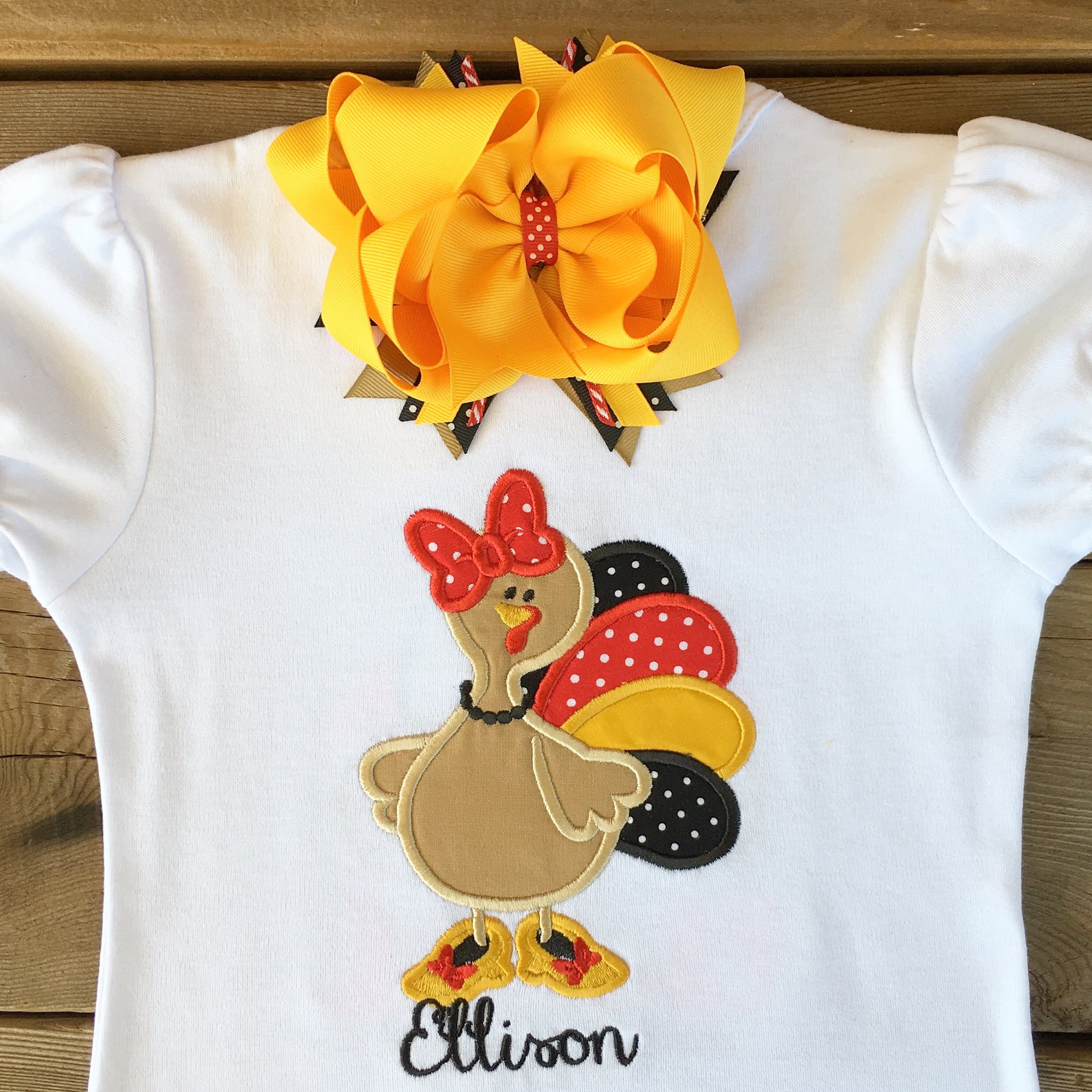 Prissy Turkey Embroidered SHIRT ONLY