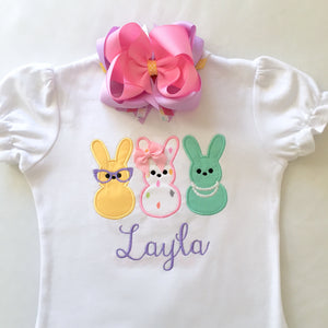 Bunny Peeps Embroidered Shirt ONLY