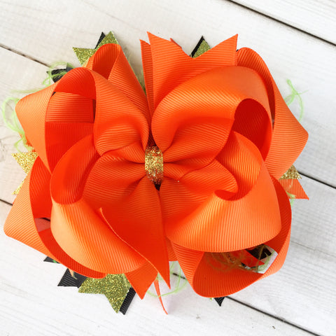 Pumpkin Parade Boutique Hair Bow