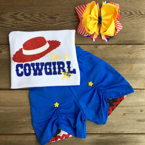 I'm A Cowgirl Peek-A-Boo Short Set