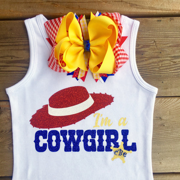 I'm A Cowgirl Ruffle Short Set