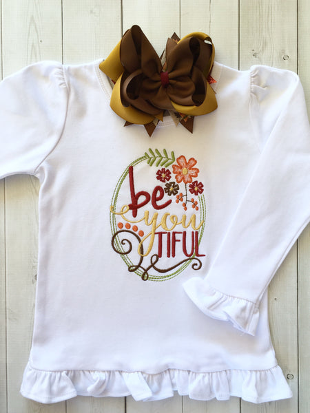 BeYOUtiful Embroidered Frame Shirt ONLY