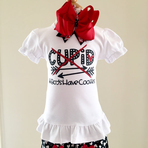 Cupid Girl's Glitter SHIRT ONLY