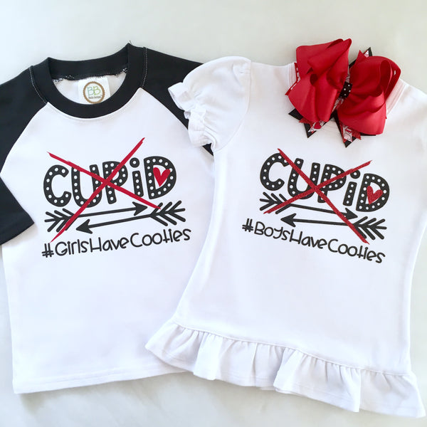 Cupid Girl's Glitter SHIRT ONLY