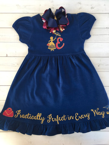 English Nanny Glitter Dress