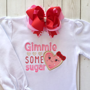 Gimme Some Sugar Embroidered GIRL Shirt Only