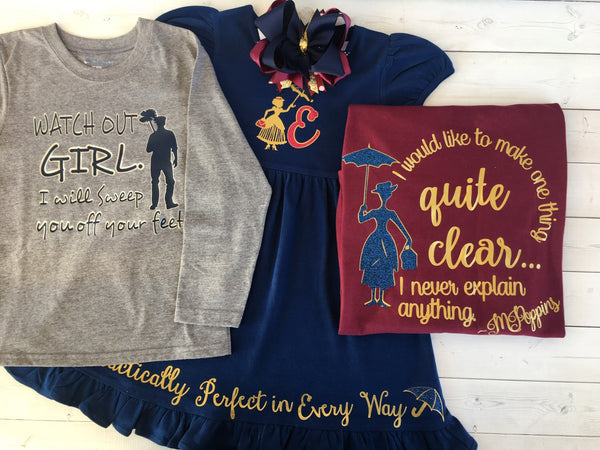 English Nanny Glitter Dress