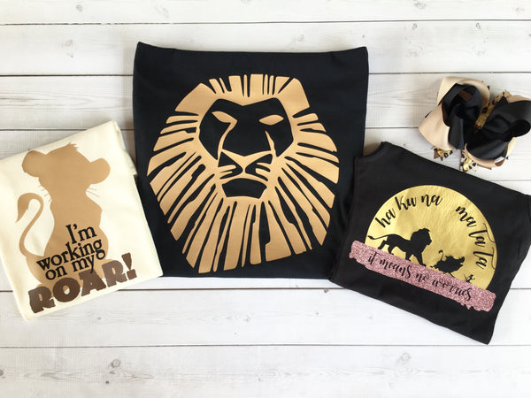 Walkin' On the Wild Side Boy's Lion Cub Vinyl Shirt ONLY