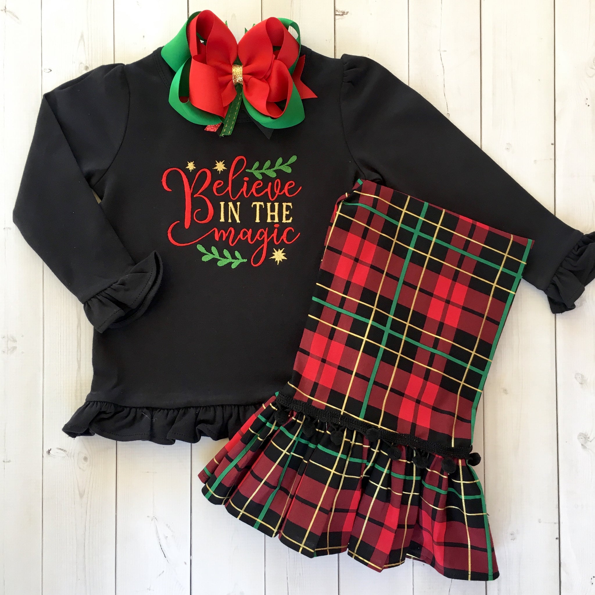 Believe In The Magic Single Ruffle Pant Set