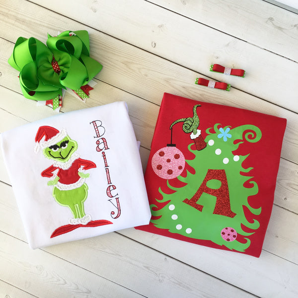 Crooked Christmas Tree Girls Shirt ONLY