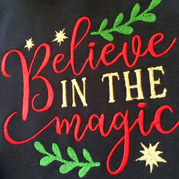 Believe In The Magic Girls Embroidered Shirt ONLY