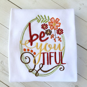 BeYOUtiful Embroidered Frame Shirt ONLY