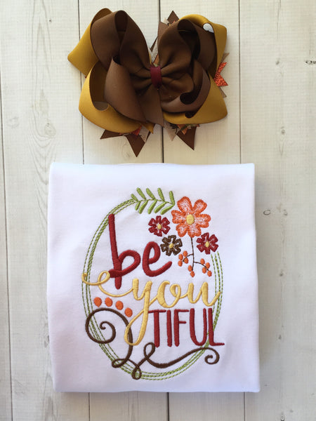 BeYOUtiful Embroidered Frame Shirt ONLY