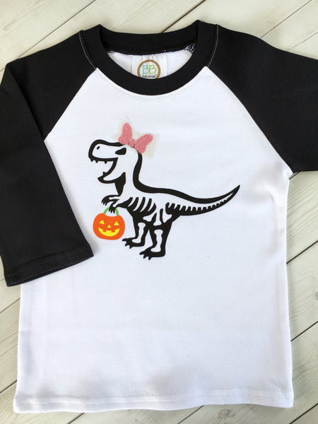 Trick-Or-Treat T-Rex Boys Shirt Only