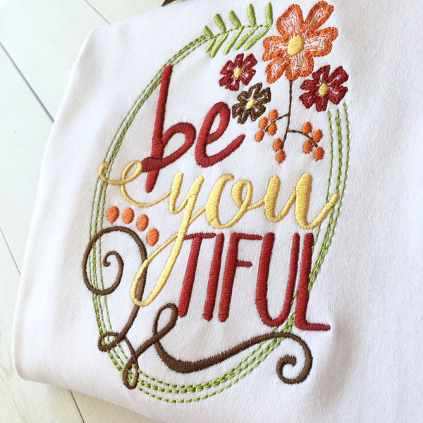 BeYOUtiful Embroidered Frame Shirt ONLY