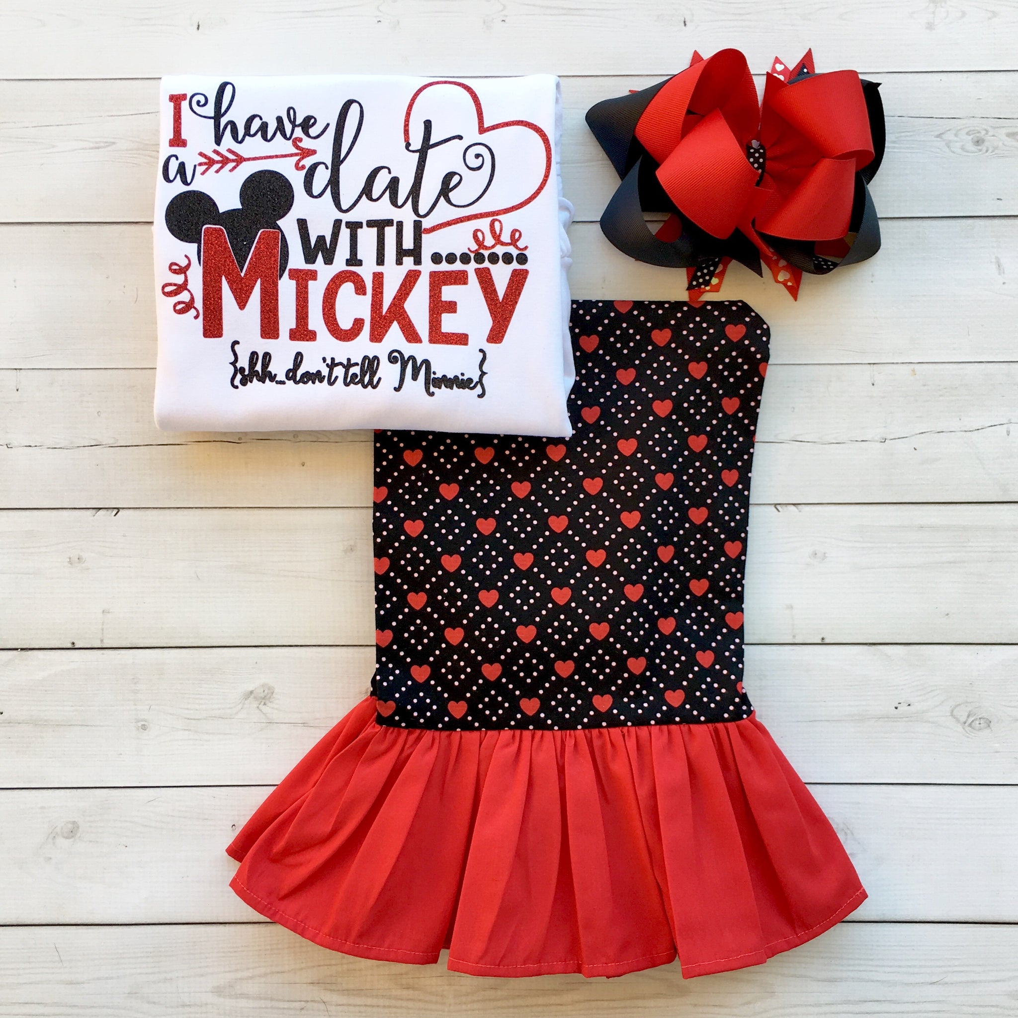 I Have A Date Valentine Shirt and Ruffle Pant Set