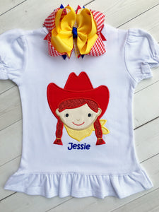 Embroidered Cowgirl SHIRT ONLY