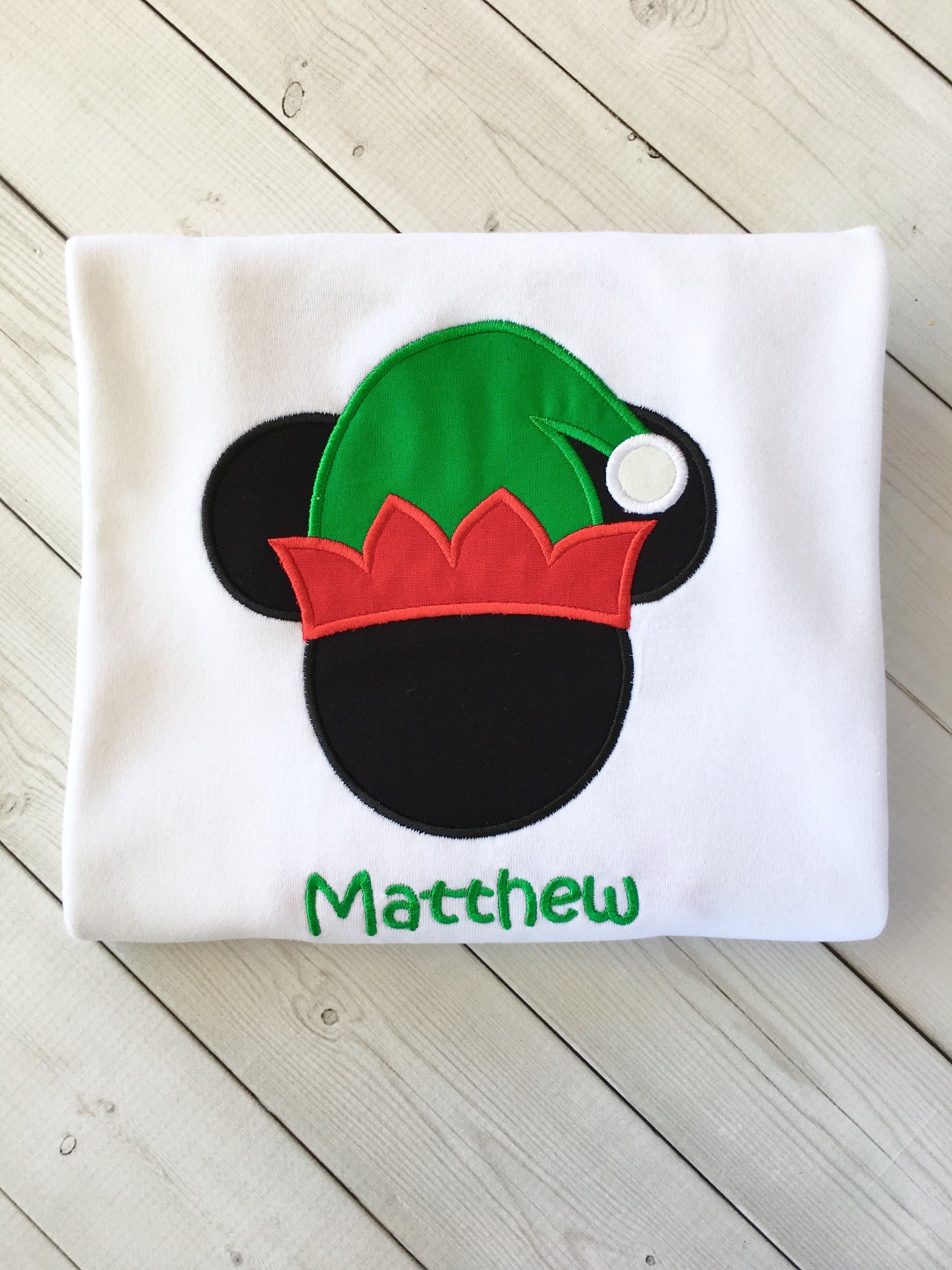 Jolly Christmas Boy Mouse Shirt Only