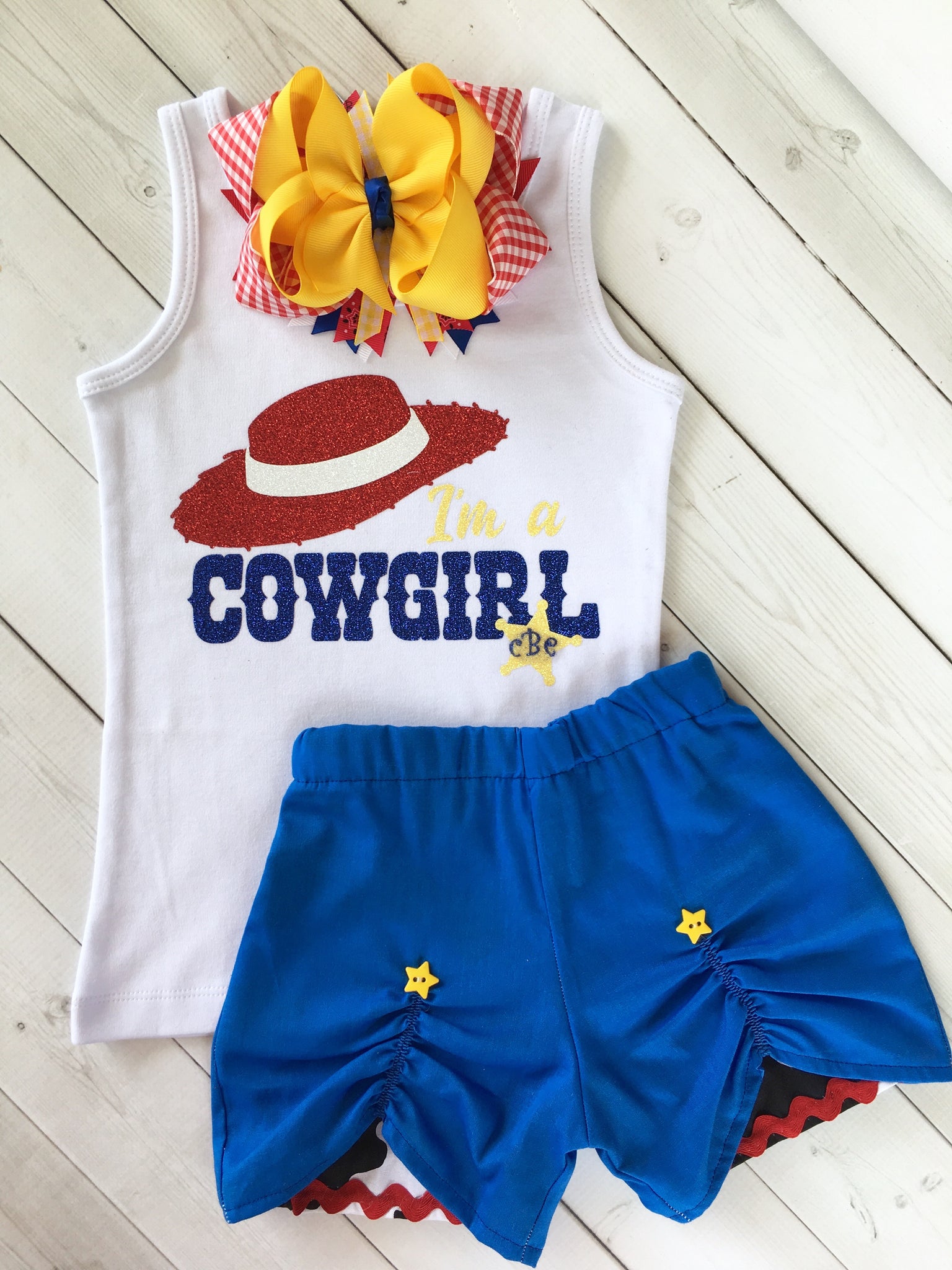 I'm A Cowgirl Peek-A-Boo Short Set