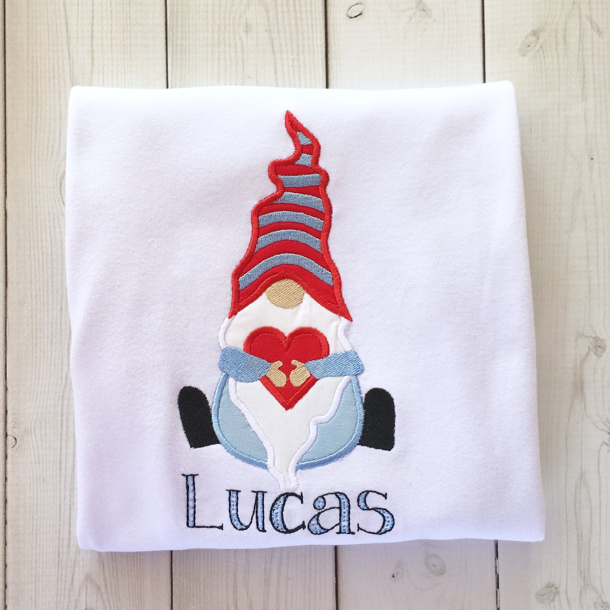 Valentine's Day BOY Gnome Shirt Only