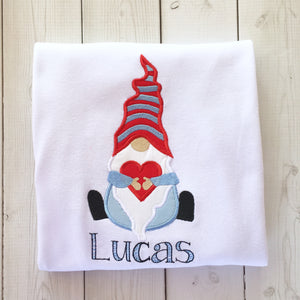 Valentine's Day BOY Gnome Shirt Only