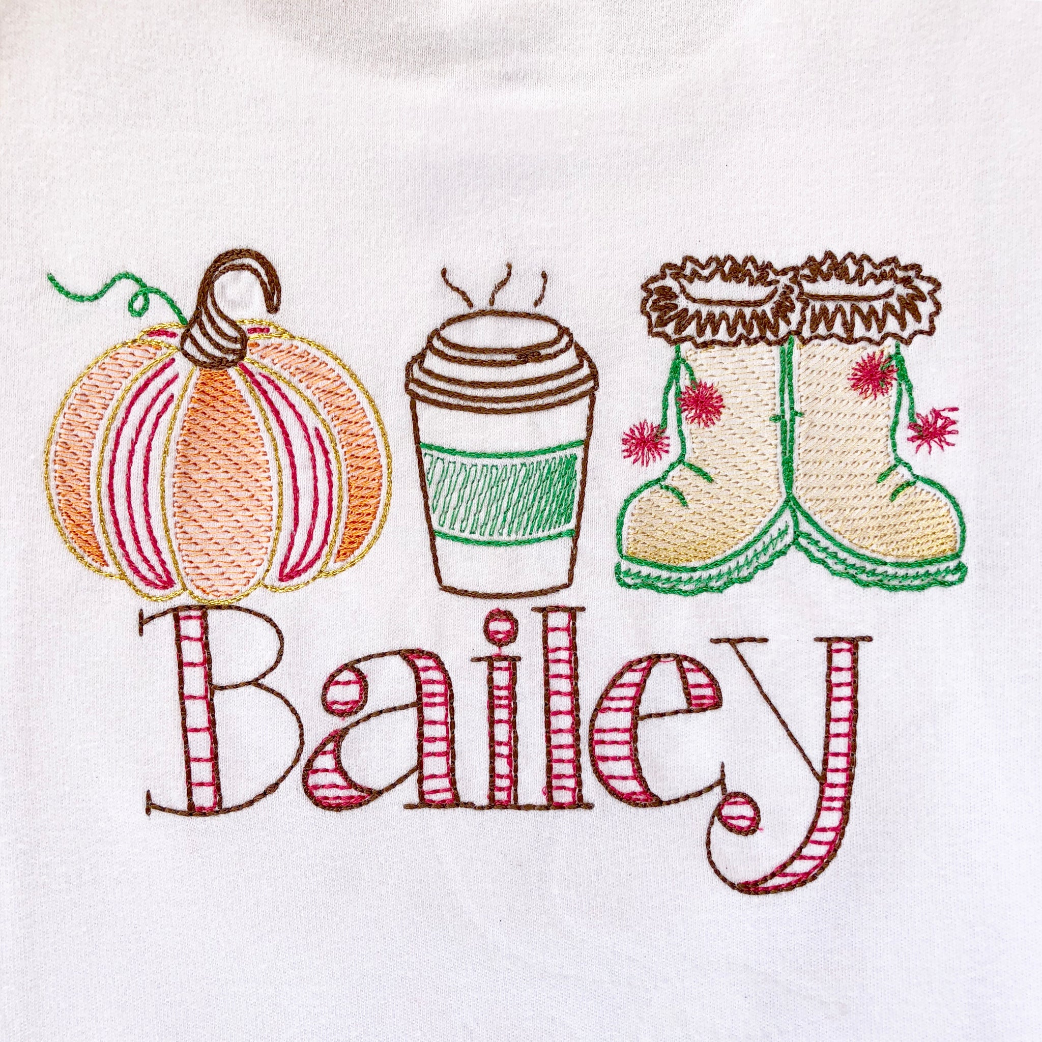 Fall Favorites Embroidered SHIRT ONLY