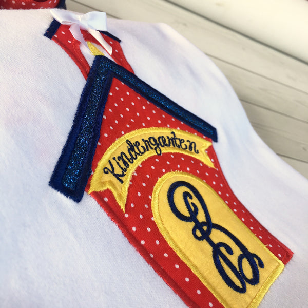 Classroom Sweetie Embroidered Schoolhouse SHIRT ONLY