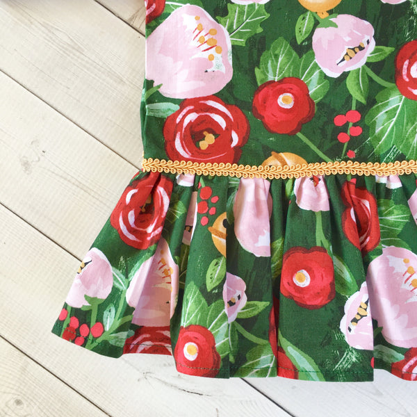 Girls Holly Jolly Reindeer Shirt and Ruffle Pant Set