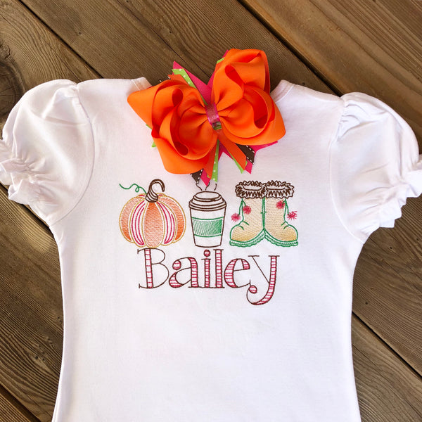 Fall Favorites Embroidered SHIRT ONLY