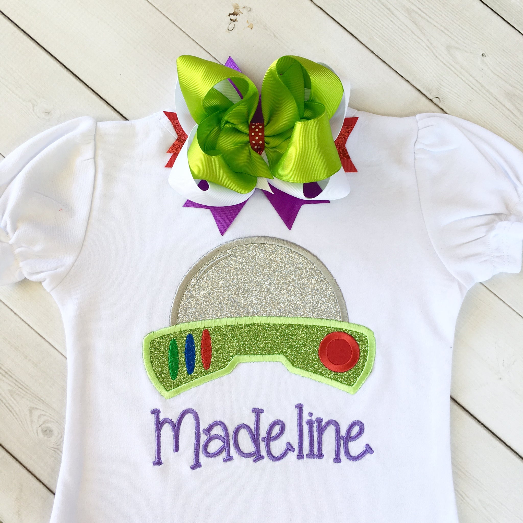 Embroidered Girl's Astronaut Helmet SHIRT ONLY