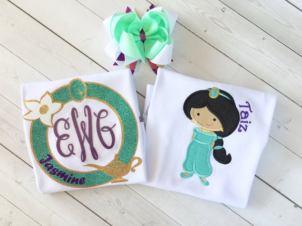 Embroidered Genie Princess SHIRT ONLY