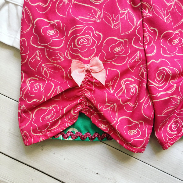 Classroom Jazz Embroidered Owl Peek-a-Boo Shortie Set