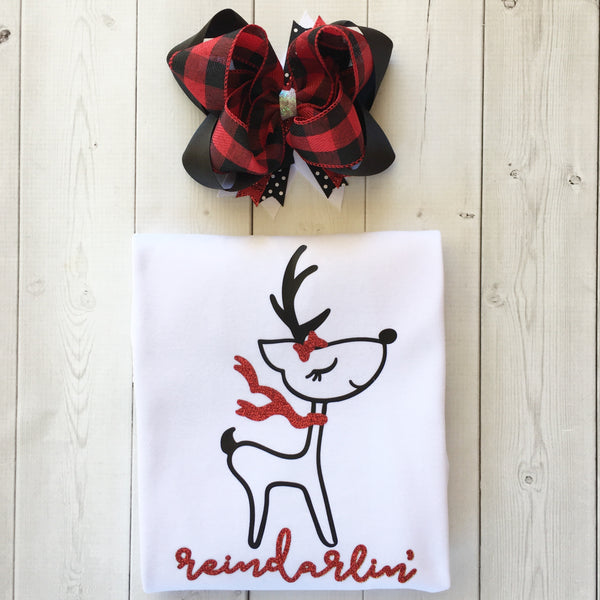 Reindarlin' Girls Shirt ONLY