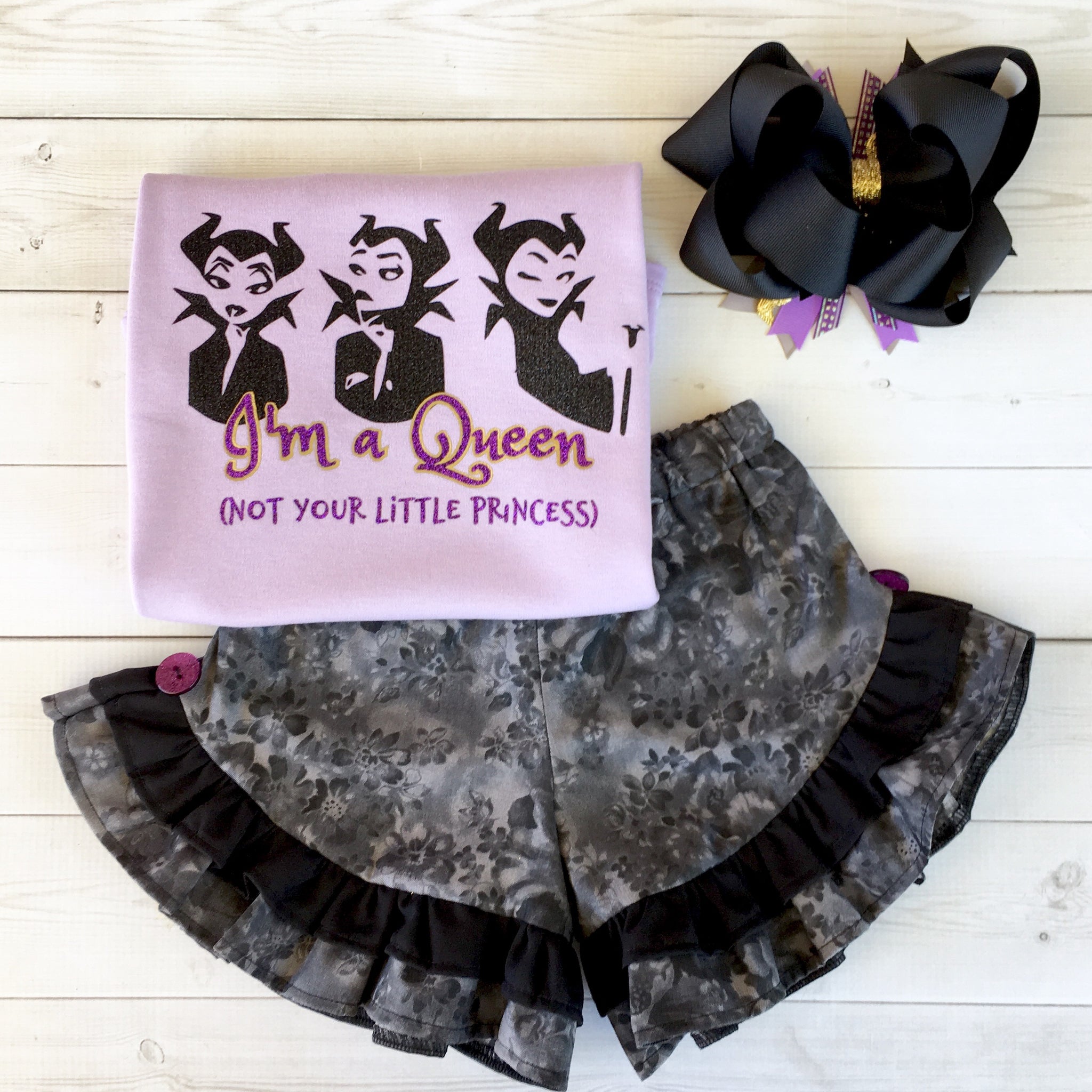 Dragon Queen Ruffled Short Set