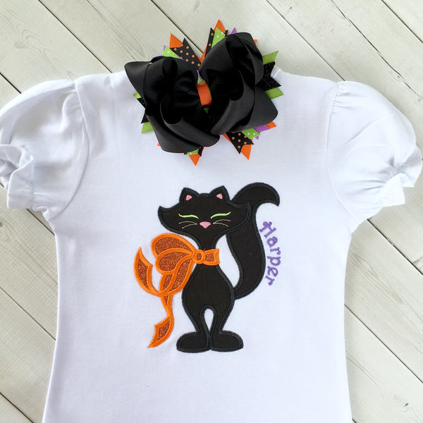 Black Cat Beauty Embroidered SHIRT ONLY