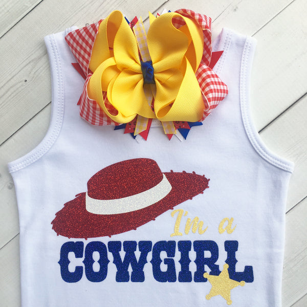 I'm A Cowgirl Ruffle Short Set