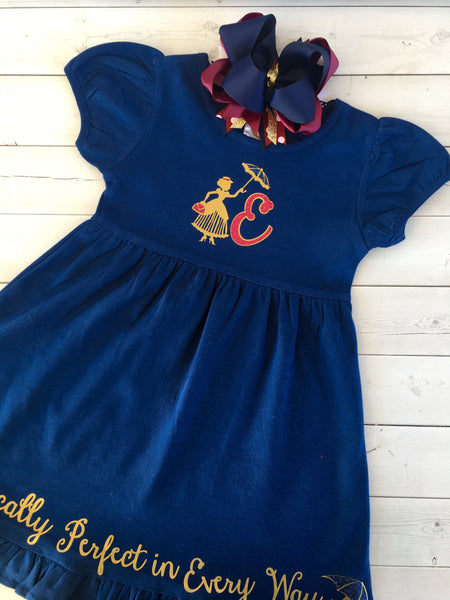 English Nanny Glitter Dress