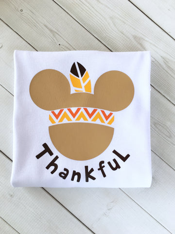 Thanksgiving Boy Mouse Shirt ONLY