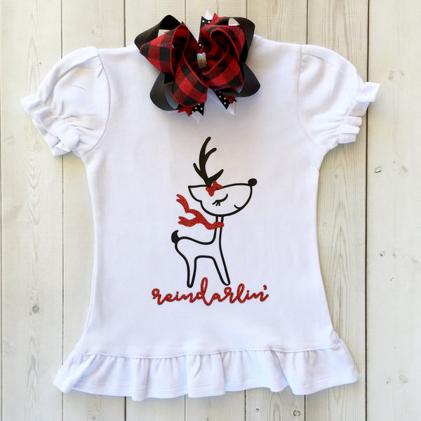 Reindarlin' Girls Shirt ONLY