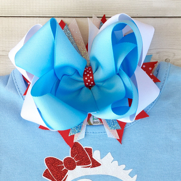 Christmas Yeti Glitter Ruffle Pant Set