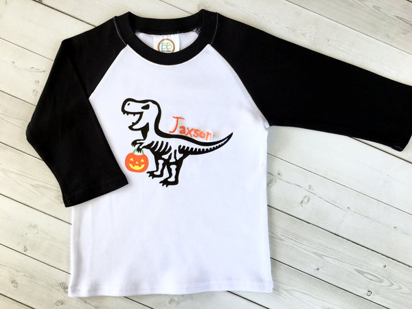Trick-Or-Treat T-Rex Boys Shirt Only