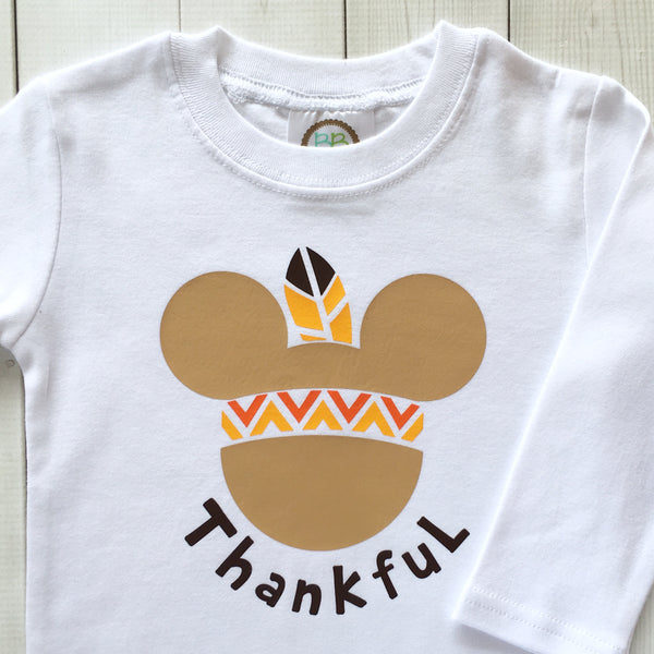 Thanksgiving Boy Mouse Shirt ONLY