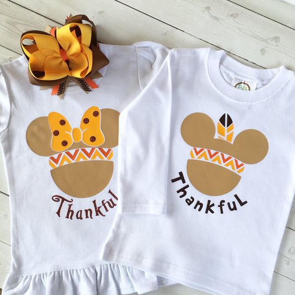 Thanksgiving Boy Mouse Shirt ONLY