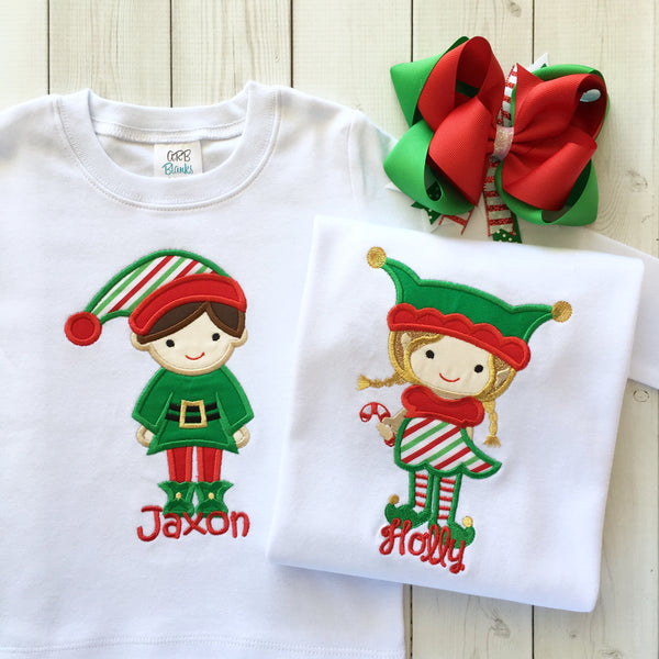 Jolly Christmas BOY Elf Shirt Only
