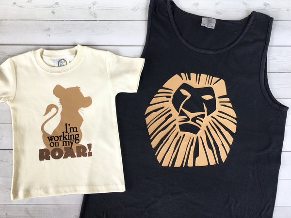 Walkin' On the Wild Side Boy's Lion Cub Vinyl Shirt ONLY