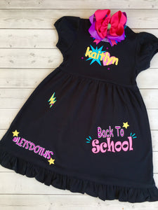 Let's Do This Back To School Dress for Girls