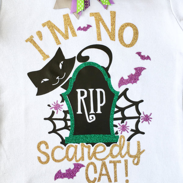 I’m No Scaredy Cat Glitter Ruffle Shortie (or Pants!) Set