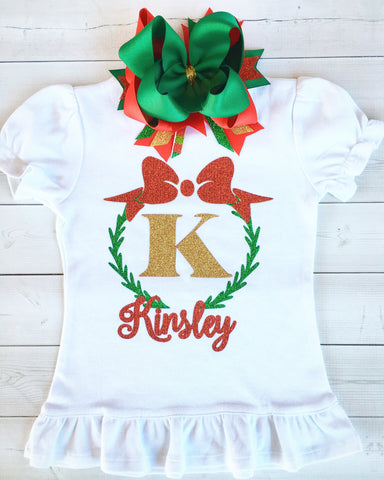 Christmas Magic Glitter Garland SHIRT ONLY